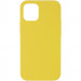 Чохол Silicone Case Full Protective (AA) NO LOGO на Apple iPhone 12 Pro Max (6.7") (Жовтий / Yellow)