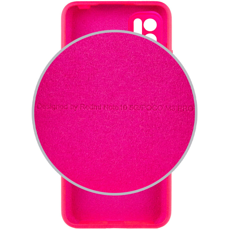 Фото Чехол Silicone Cover Full Camera (AA) для Xiaomi Redmi Note 10 5G / Poco M3 Pro (Розовый / Barbie pink) в магазине vchehle.ua