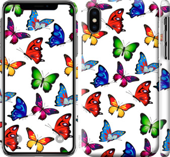 

Чехол Красочные мотыльки для iPhone X (5.8") 881163