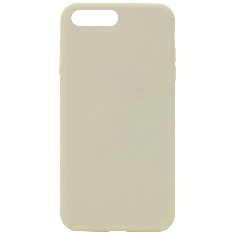 Чехол Silicone Case Full Protective (AA) NO LOGO для Apple iPhone 7 plus / 8 plus (5.5") (Бежевый / Antique White)