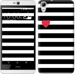 

Чехол Черно-белые полосы для HTC Desire 826 dual sim 751791