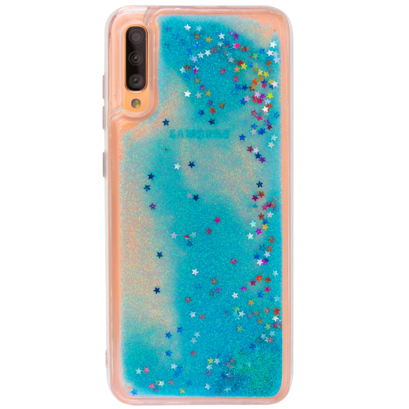 

TPU чохол Liquid hearts на Samsung Galaxy A70 (A705F) (Блакитний) 713516