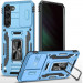 Удароміцний чохол Camshield Army Ring на Samsung Galaxy S23+ (Блакитний / Light Blue)