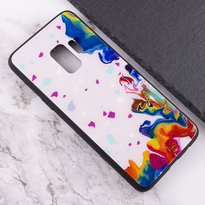Фото TPU+Glass чохол Diversity на Samsung Galaxy S9 (Stains multicolored) в маназині vchehle.ua