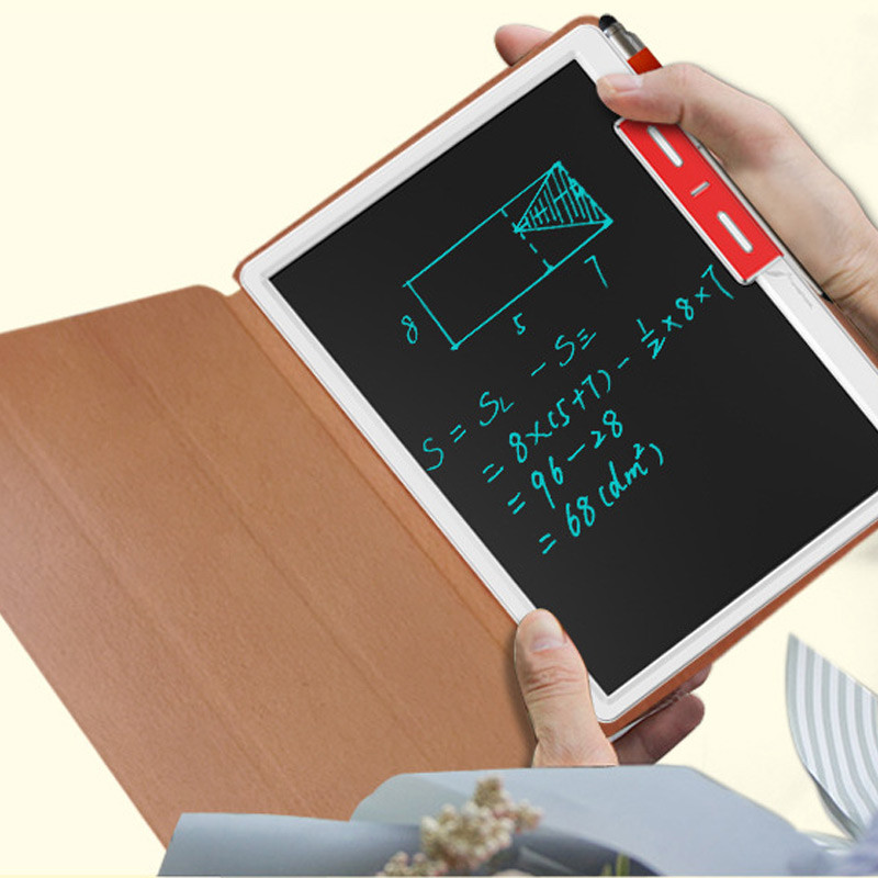 Планшет для рисования LCD color blocked 10,1 дюймов with leather case (Brown / Dark Brown) в магазине vchehle.ua