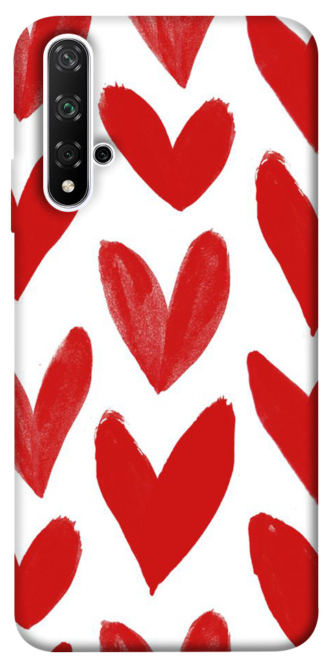 

Чехол Красные сердечки для Huawei Honor 20 1100303