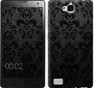 

Чехол узор черный для Huawei Honor 3C 648118