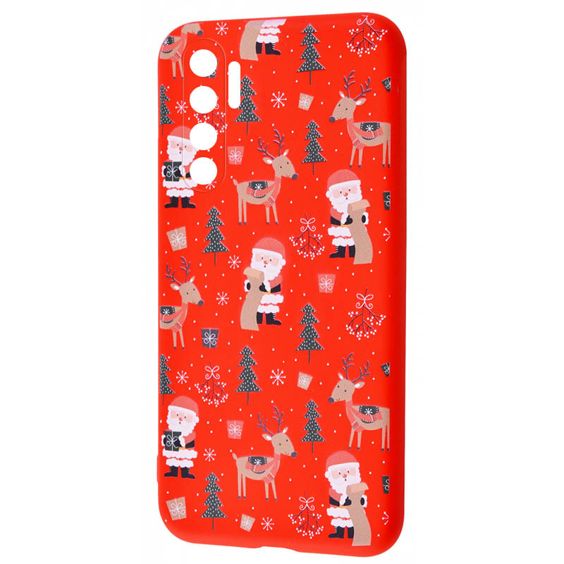 

TPU чехол WAVE Fancy для Xiaomi Mi Note 10 Lite (Santa Claus and Deer / Red) 1087648