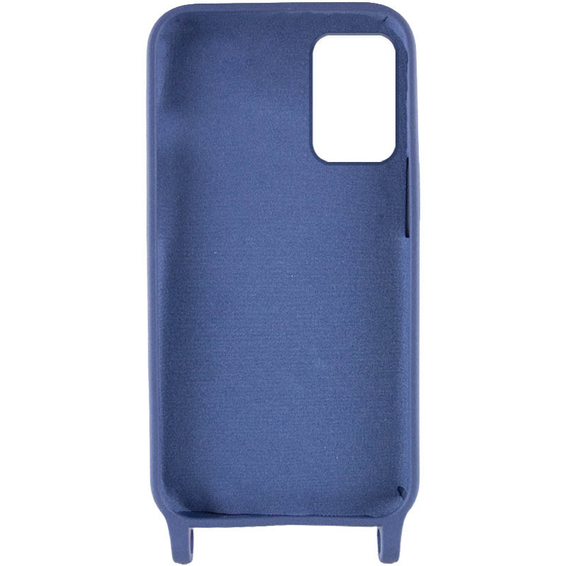 Чехол Cord case c длинным цветным ремешком для Samsung Galaxy S22+ (Темно-синий / Midnight blue) в магазине vchehle.ua