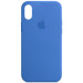 Чохол Silicone Case Full Protective (AA) на Apple iPhone X (5.8") / XS (5.8") (Синій / Capri Blue)