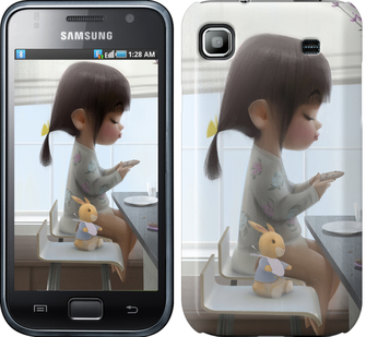 

Чехол Милая девочка с зайчиком для Samsung Galaxy S i9000 636398