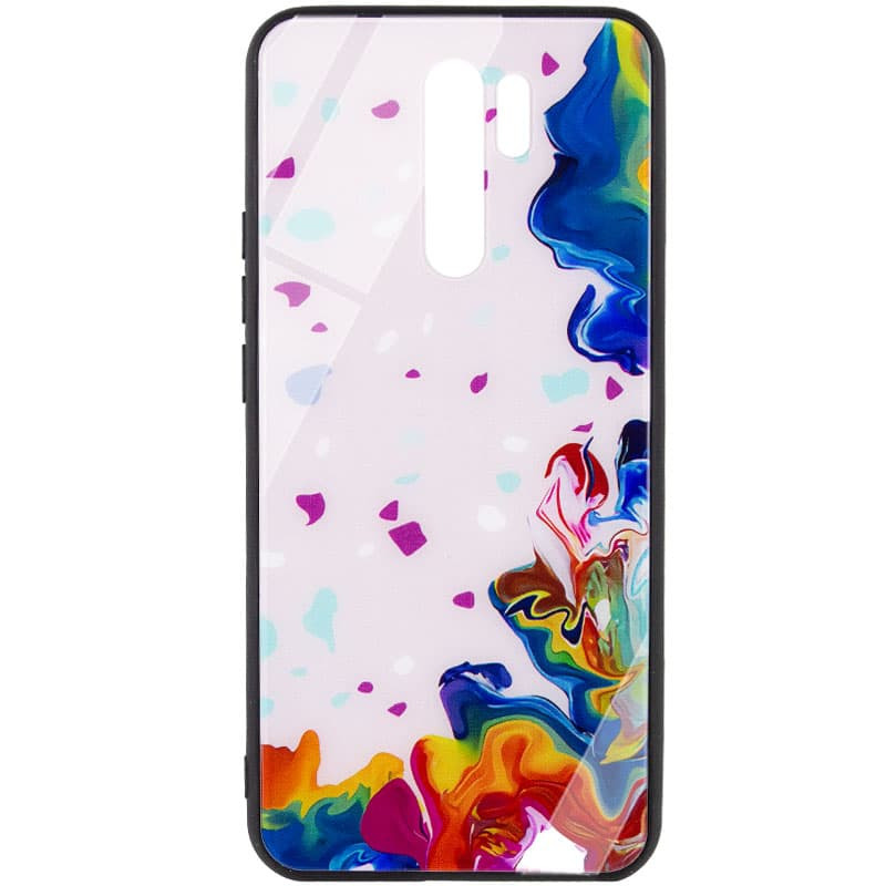 

TPU+Glass чехол Diversity для Xiaomi Redmi 9 (Stains multicolored) 1223194