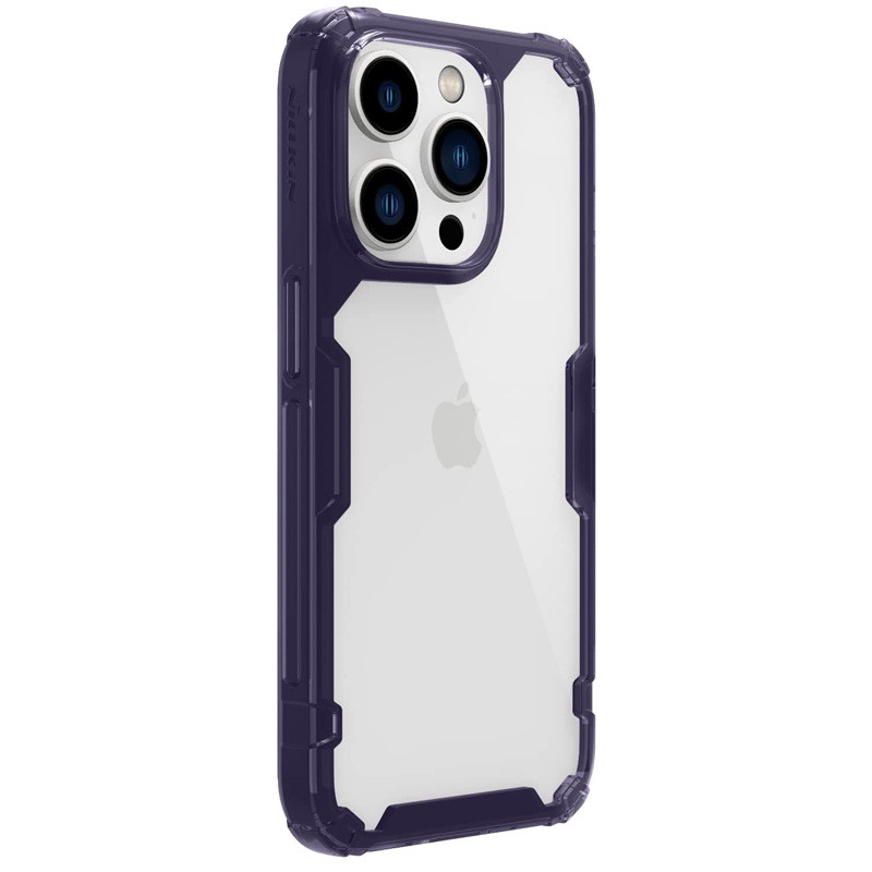 TPU чохол Nillkin Nature Pro Series на Apple iPhone 14 Pro (6.1") (Темно-фіолетовий (прозорий)) в магазині vchehle.ua