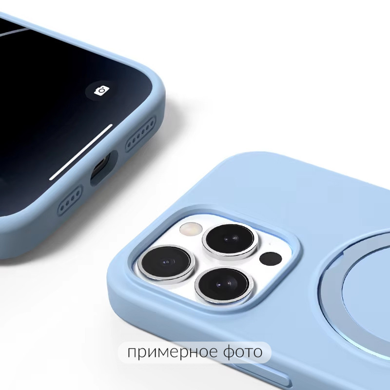 Фото Чохол Silicone Case Full Protective NO LOGO with Ring на Apple iPhone 16e (6.1") (Blue) на vchehle.ua