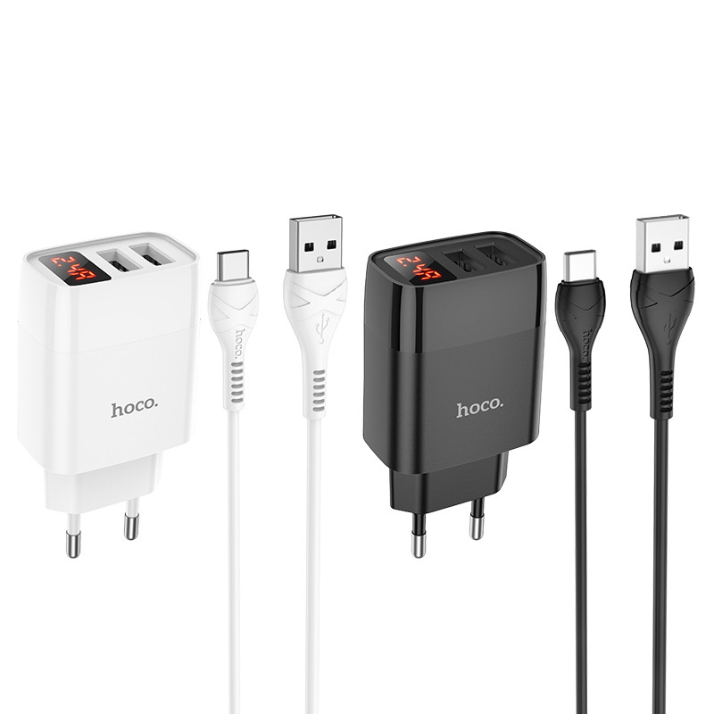 СЗУ HOCO C86A (2USB/2.4A) + Type-C