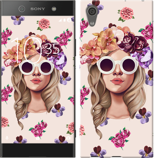 

Чохол Дівчина з квітами v2 для Sony Xperia XA1 586785