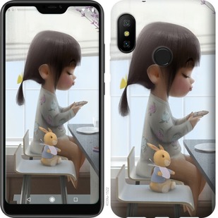 

Чехол Милая девочка с зайчиком для Motorola One 688879