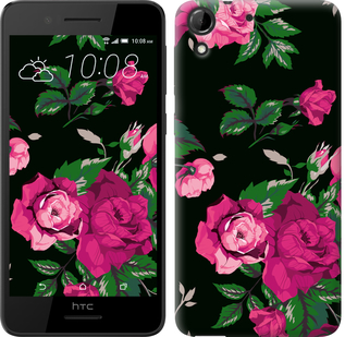 

Чохол Троянди на чорному тлі на HTC Desire 728G 546899
