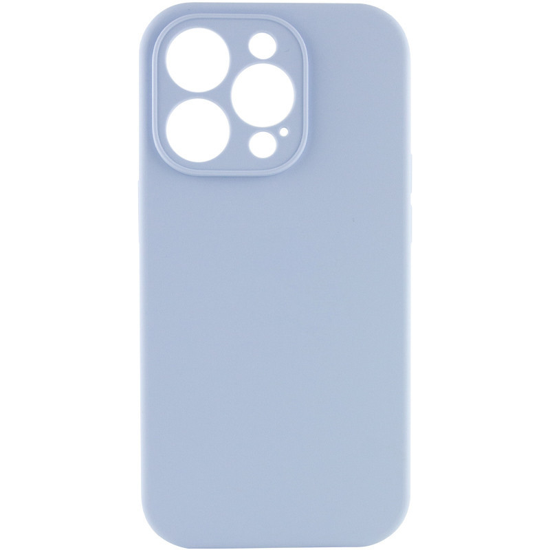 Чохол Silicone Case Full Camera Protective (AA) NO LOGO на Apple iPhone 14 Pro Max (6.7") (Блакитний / Lilac Blue)