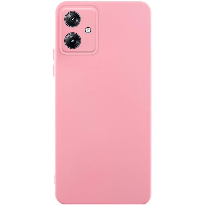 Чохол TPU GETMAN Liquid Silk Full Camera на Motorola Moto G54 (Рожевий / Pink)
