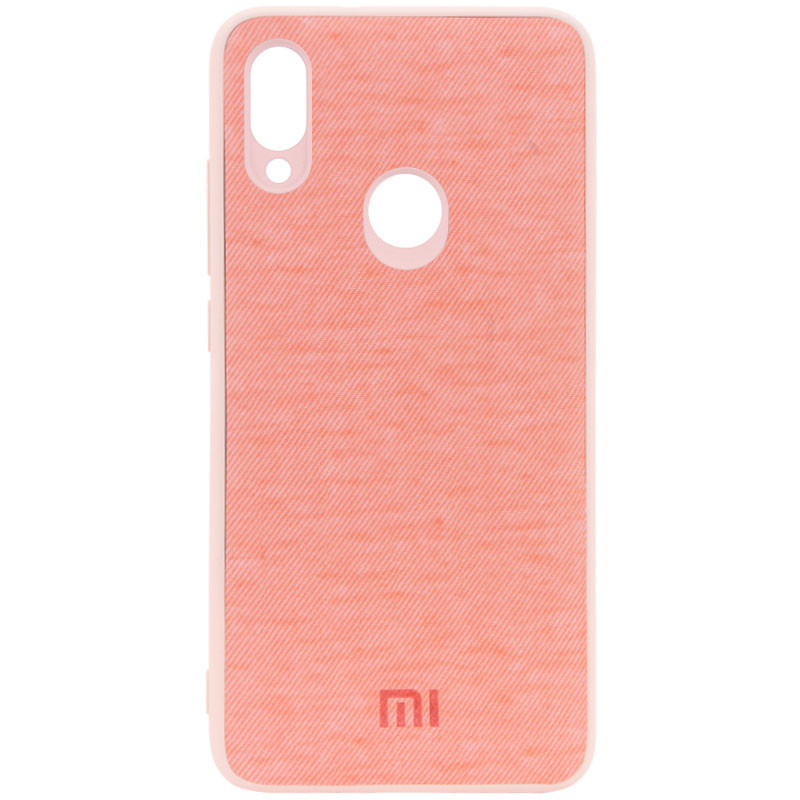 

TPU чехол Textile Logo для Xiaomi Redmi 7 (Рожевий) 877157