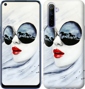 

Чохол Дівчина аквареллю на Realme 6 919631