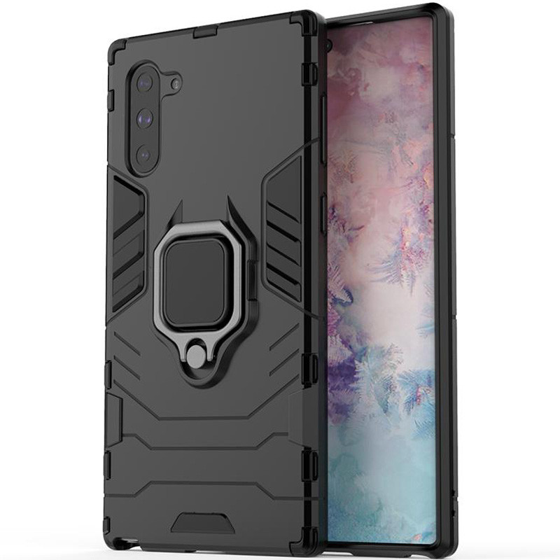 

Ударопрочный чехол Transformer Ring for Magnet для Samsung Galaxy Note 10 (Черный / Soul Black) 747761