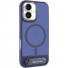 TPU+PC чехол Stand case для Apple iPhone 16 (6.1") (Blue)