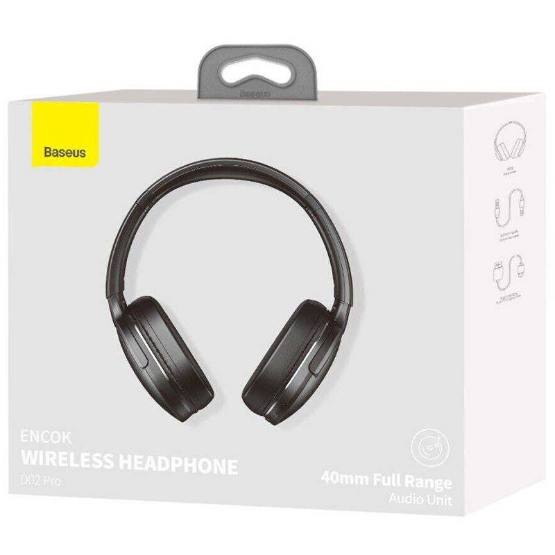 Замовити Накладні бездротові навушники Baseus Encok Wireless headphone D02 Pro (NGTD01030) (Black) на vchehle.ua