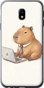 Чохол Funny Capybara CEO Working на Samsung Galaxy J3 (2017)