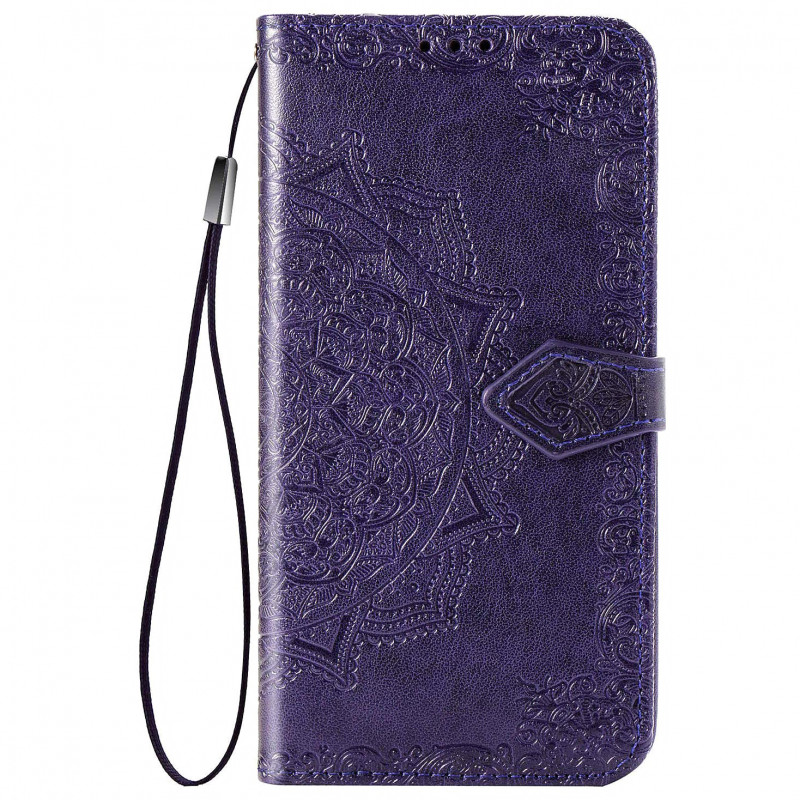 Кожаный чехол-книжка Art Case с визитницей для Oppo A15 / A15s (Фиолетовый)