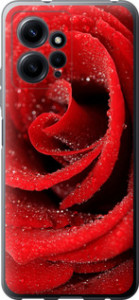 Чехол Красная роза для Xiaomi Redmi Note 12 4G