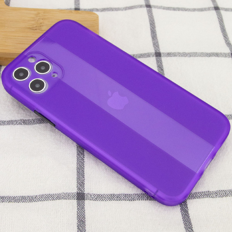 Фото Чохол TPU Glossy Line Full Camera на Apple iPhone 11 Pro (5.8") (Бузковий) на vchehle.ua