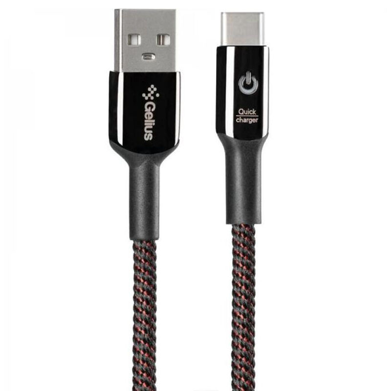 

Дата кабель Gelius Pro Smart GP-U08m Type-C 2A (1m) (Чорний) 1224646