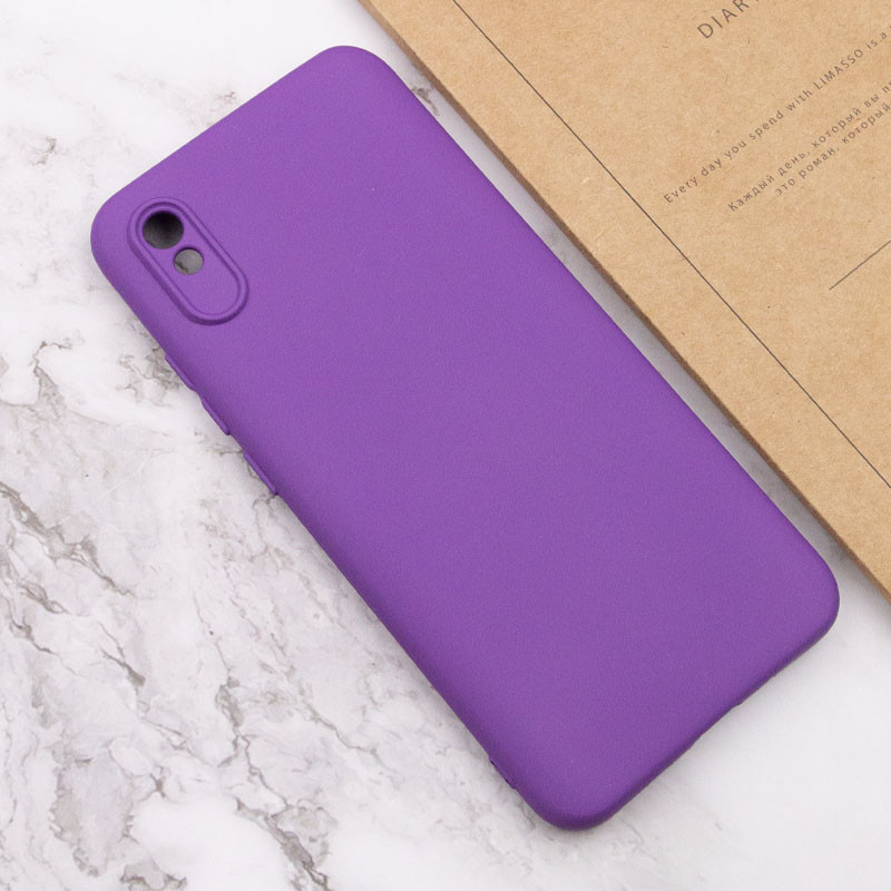 Чохол Silicone Cover Lakshmi Full Camera (A) на Xiaomi Redmi 9A (Фіолетовий / Purple) в магазині vchehle.ua