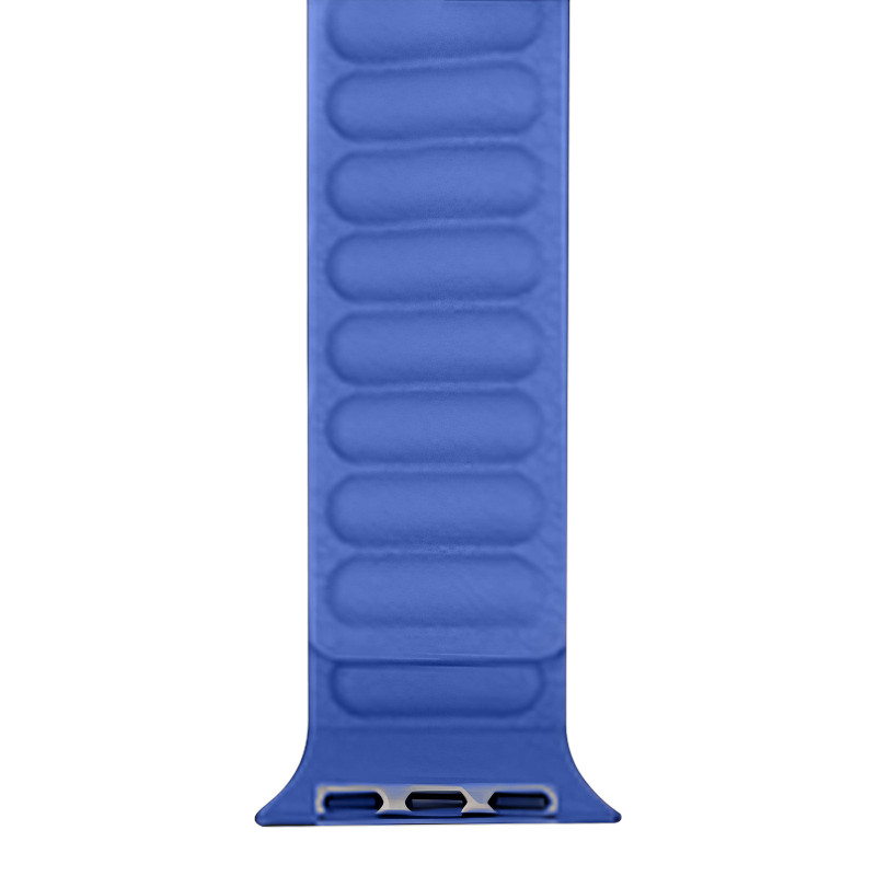 Ремінець Hoco WA23 Original series leather chain magnetic strap для Apple watch 42(ser.1-3)/44/45/49m (Klein Blue)