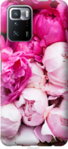 Чехол Розовые пионы для Xiaomi Poco X3 GT