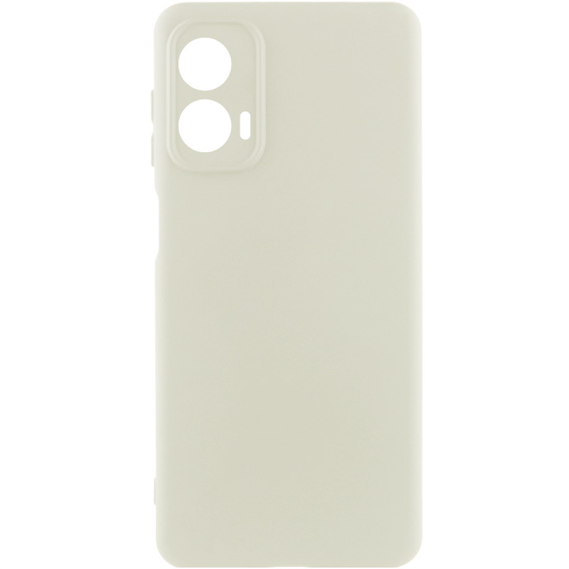 Чохол Silicone Cover Lakshmi Full Camera (AA) на Motorola Moto G24 (Білий / White)