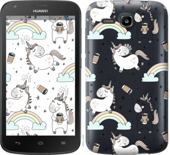 

Чохол Єдиноріг і кава на Huawei Ascend Y600 841107