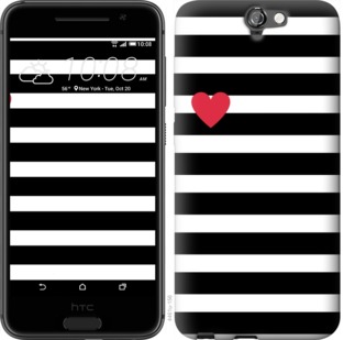 

Чехол Черно-белые полосы для HTC One A9 751770
