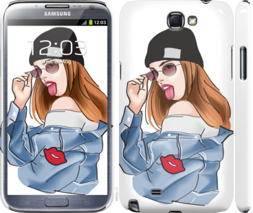 

Чехол Девушка v3 для Samsung Galaxy Note 2 N7100 842770