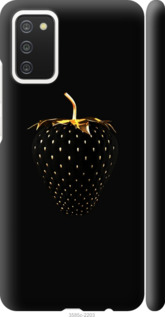 Чехол Черная клубника для Samsung Galaxy A03s A037F
