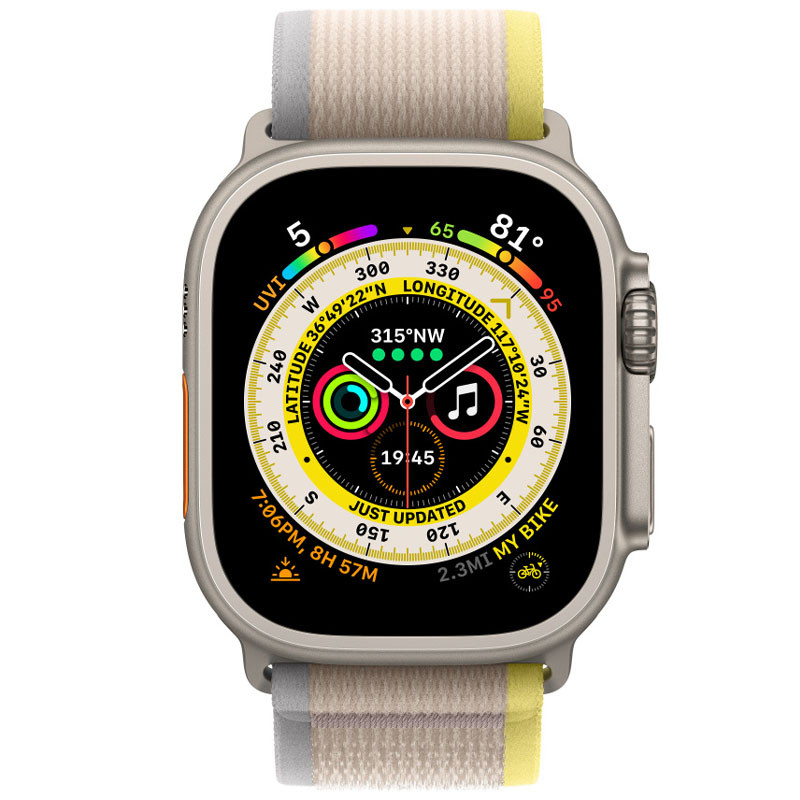 Фото Ремінець Trail Loop для Apple watch 42mm/44mm/45mm/49mm (m/l) (Yellow / Beige) на vchehle.ua