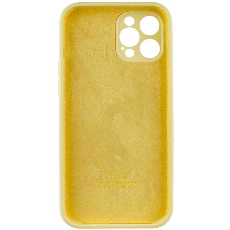 Чехол Silicone Case Full Camera Protective (AA) для Apple iPhone 12 Pro (6.1") (Желтый / Mellow Yellow) в магазине vchehle.ua