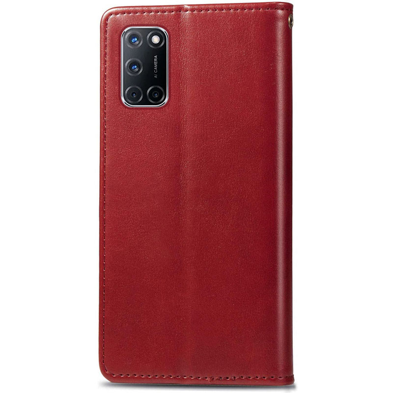 Фото Кожаный чехол-книжка GETMAN Gallant (PU) для Oppo A52 / A72 / A92 (Красный) на vchehle.ua