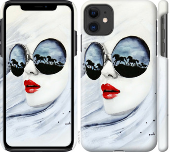

Чехол Девушка акварелью для iPhone 11 778562