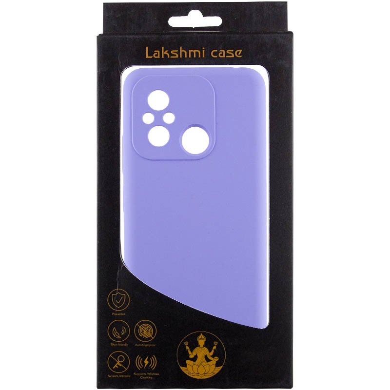 Купити Чохол Silicone Cover Lakshmi Full Camera (AAA) на Xiaomi Redmi 12C (Бузковий / Dasheen) на vchehle.ua