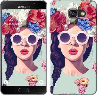 

Чехол Девушка с цветами для Samsung Galaxy A7 (2016) A710F 95559