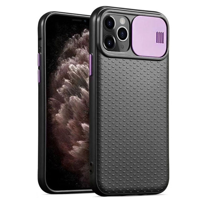 

Чехол Camshield Black TPU со шторкой защищающей камеру для Apple iPhone 11 Pro (5.8") (Черный / Сиреневый) 906573