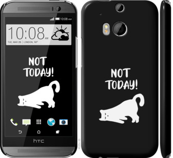 

Чехол Уставший кот для HTC One M8 874178